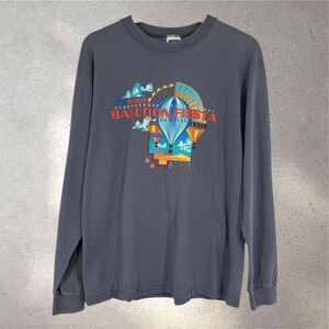 Vintage Kodak 1999 Hot Air Balloon Fiesta Tshirt Gray Albuquerque Novelty
